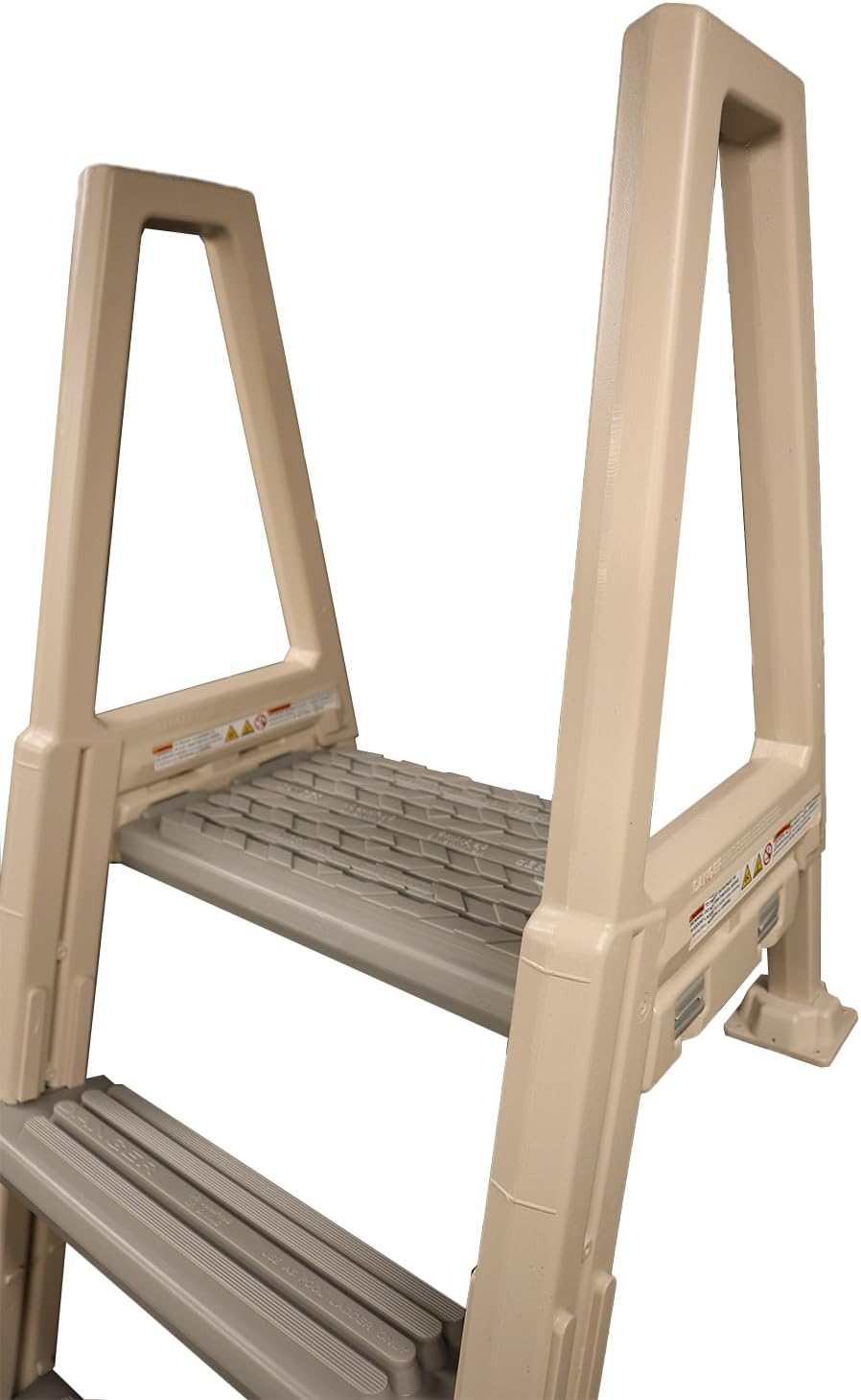 Confer Plastics 6000X Heavy Duty Above Ground in-Pool Swimming Ladder for Decks Adjustable from 42IN to 56IN HIGH3