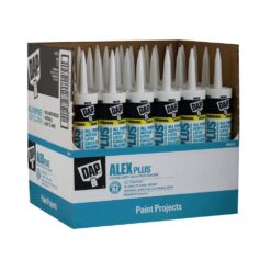 DAP 7079818103 Alex Plus 10.1 oz. White Acrylic Latex Caulk Plus Silicone (30-Pack)