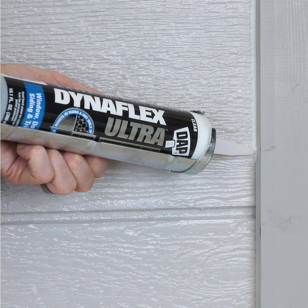 DAP 7079818212 Dynaflex Ultra 10.1 oz. Clear Advanced Exterior Window, Door and Siding Sealant (12-Pack)7