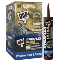 DAP 7079818217 Dynaflex Ultra 10.1 oz. Brown Advanced Exterior Window, Door and Siding Sealant (12-Pack)