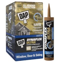 DAP 7079818221 Dynaflex Ultra 10.1 oz.Cedar Tan Advanced Exterior Window, Door and Siding Sealant (12-Pack)