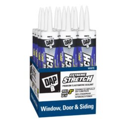 DAP 7079818715 Extreme Stretch 10.1 oz. White Premium Crackproof Elastomeric Sealant (12-Pack)