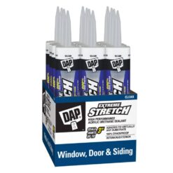 DAP 7079818716 Extreme Stretch 10.1 oz. Clear Premium Crackproof Elastomeric Sealant (12-Pack)