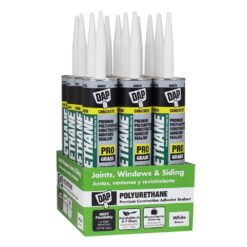 DAP 7079818810 Polyurethane 10.1 oz. White Premium Commercial Grade Sealant (12-Pack)