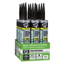 DAP 7079818816 Polyurethane 10.1 oz. Black Premium Commercial Grade Sealant (12-Pack)
