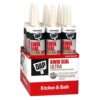 DAP 7079818899 Kwik Seal Ultra 10.1 oz. Biscuit Advanced Siliconized Kitchen and Bath Caulk (12-Pack)