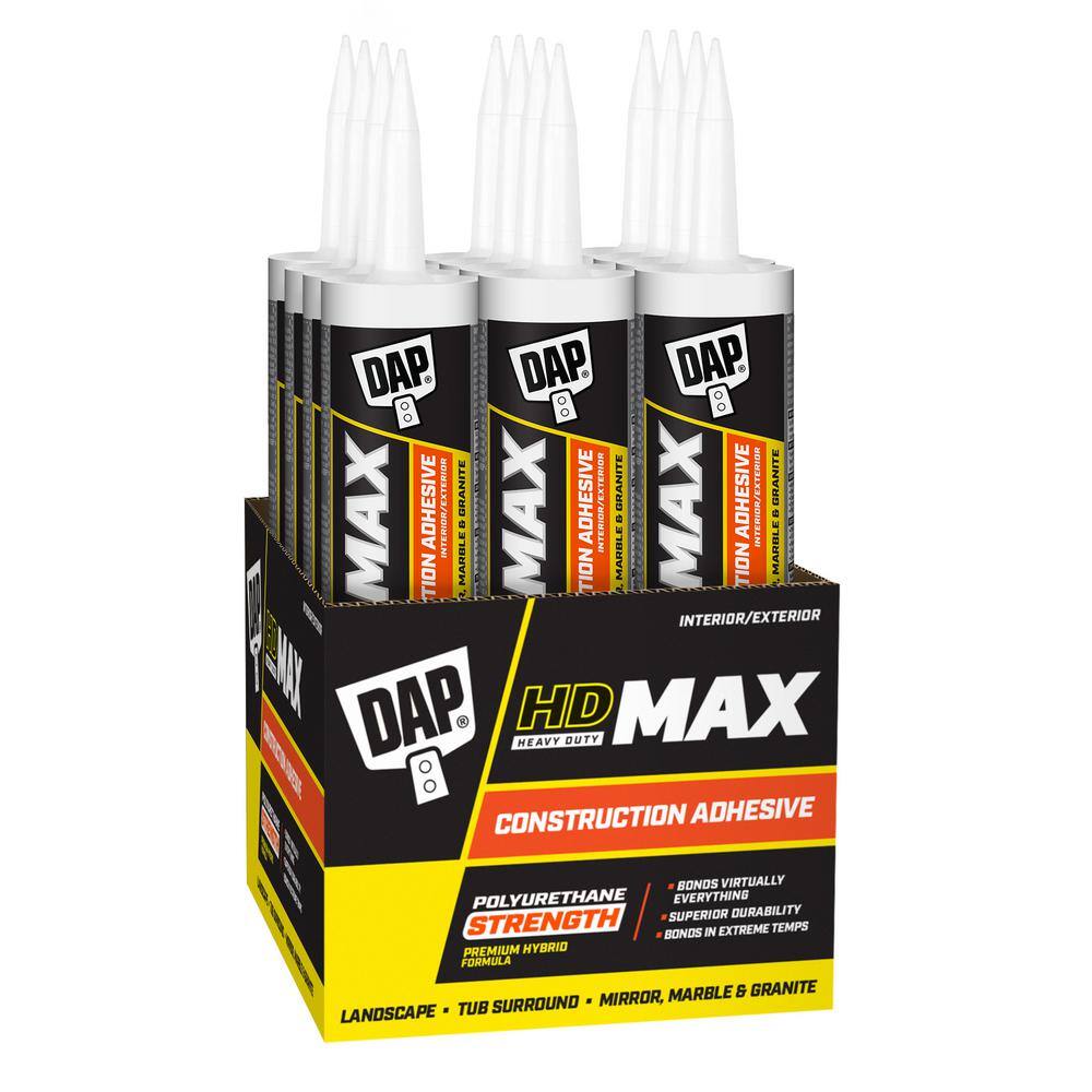 DAP 7079827511 HD Max Construction Adhesive 9 oz. (12-Pack) DAP 7079827511 HD Max Construction Adhesive 9 oz. (12-Pack)