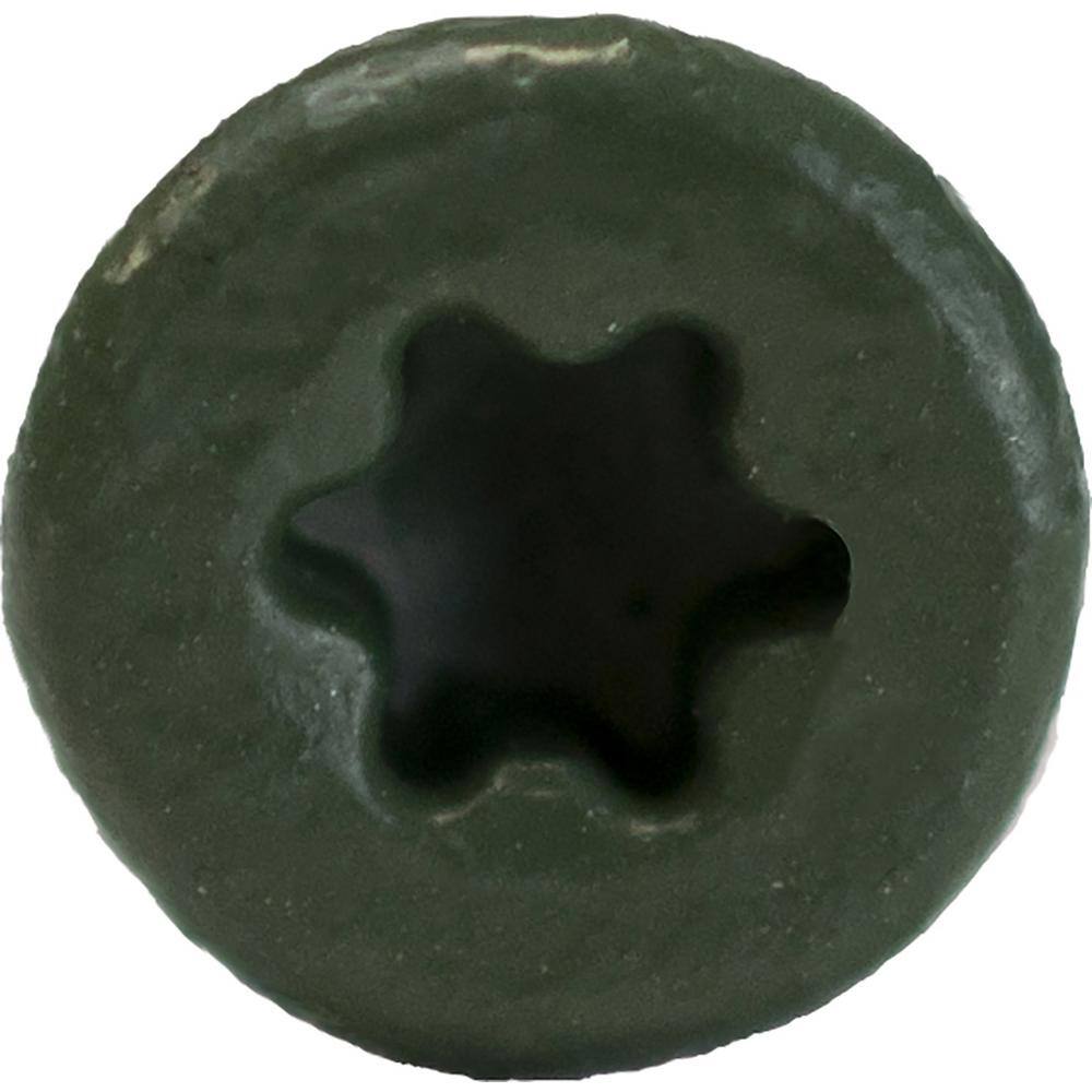 DECKMATE 212DMG25BK #9 x 2-1 2 in. Green Exterior Self-Starting Torx Flat-Head Wood Deck Screws (25 lb. 1823-Piece)4