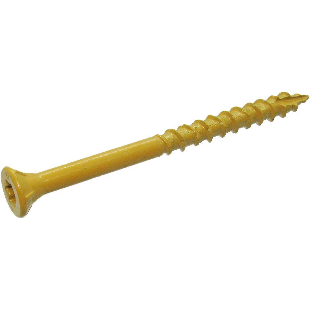DECKMATE 212DMT25BK #9 x 2-1 2 in. Tan Torx Flat-Head Wood Deck Screws (25 lb. 1823-Piece)6