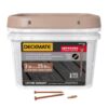 DECKMATE 3DMR25BK #9 x 3 in. Red Torx Flat-Head Wood Deck Screws (25 lb./1543-Piece)