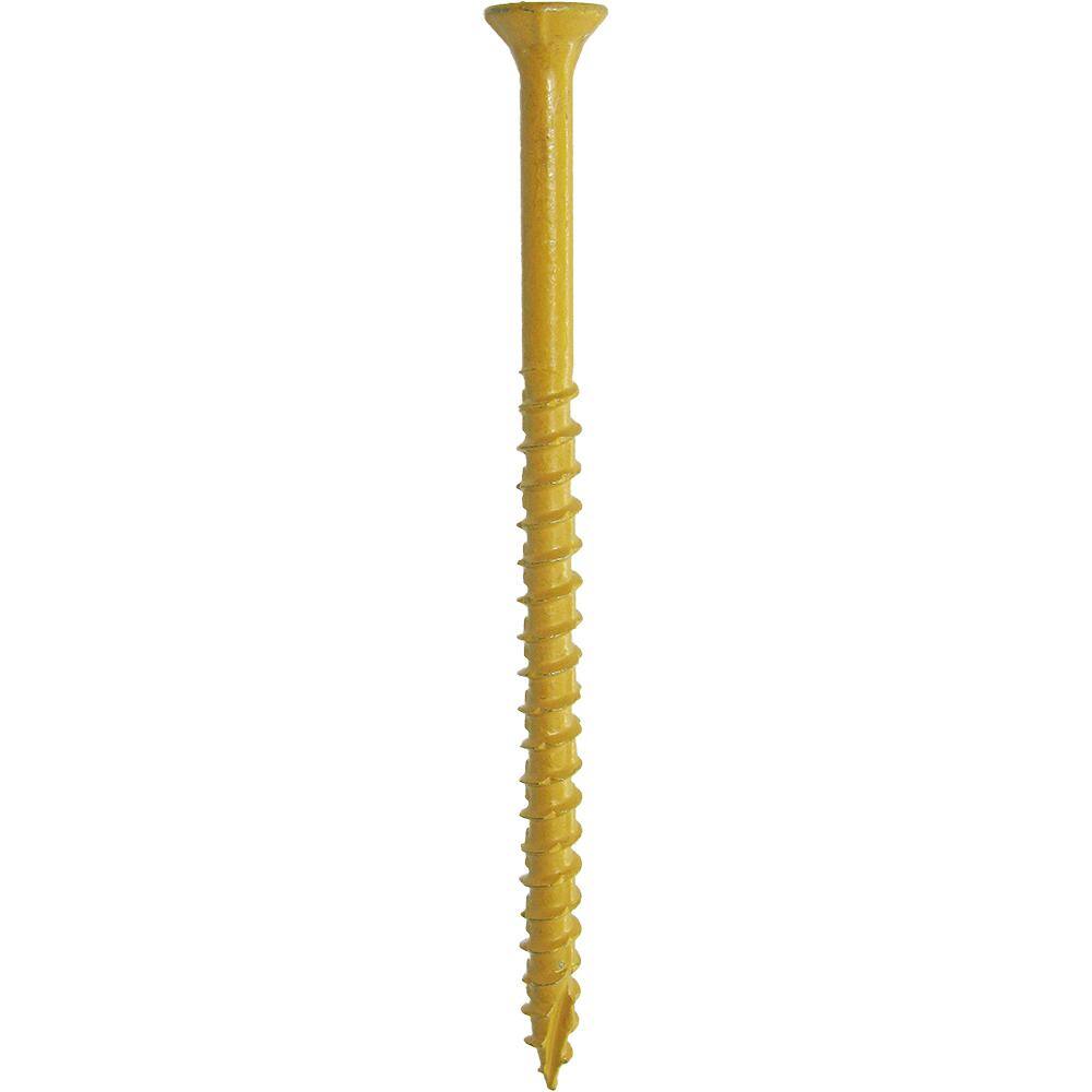 DECKMATE 3DMT25BK #9 x 3 in. Tan Self-Starting Torx Flat-Head Exterior Wood Deck Screws (25 lb. 1543-Piece)5
