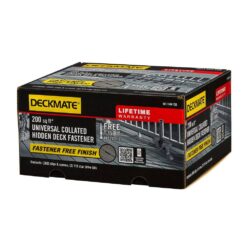 DECKMATE DMCLIP-200 360-Pack 200 sq ft. Black Collated Universal Hidden Deck Fasteners for Grooved Decking