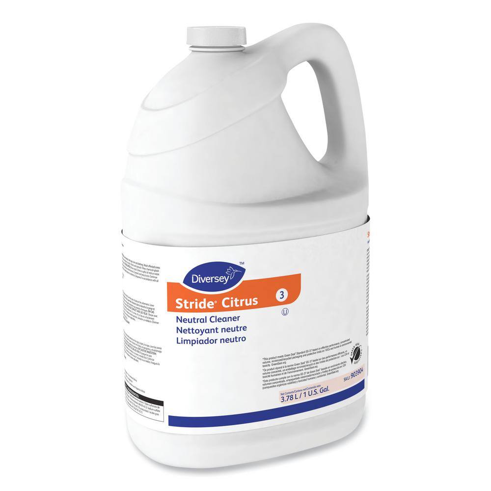 Diversey 1 Gal. Stride Neutral All-Purpose Cleaner, Citrus (4-Bottles Carton)2