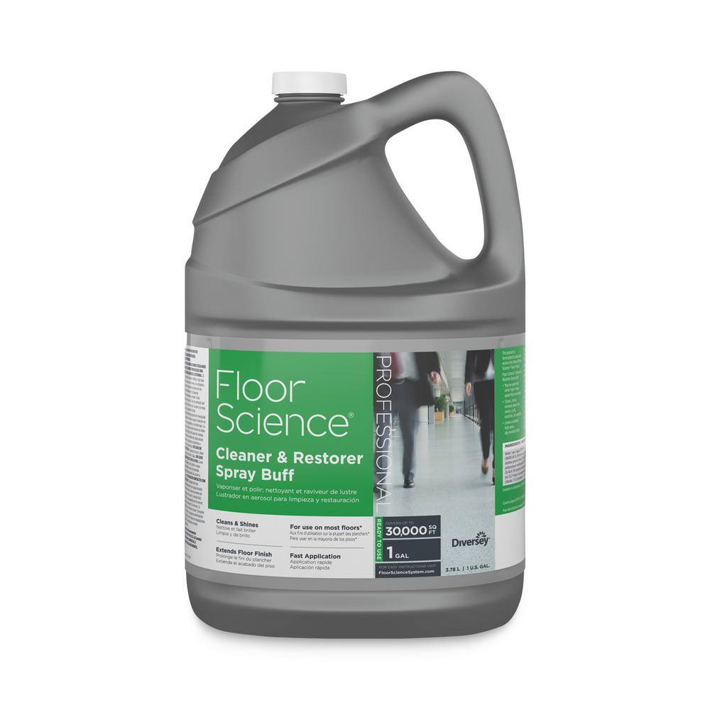 Diversey Floor Science 1 Gal. Citrus Cleaner Restorer Spray Buff Bottle (4 per Carton)8