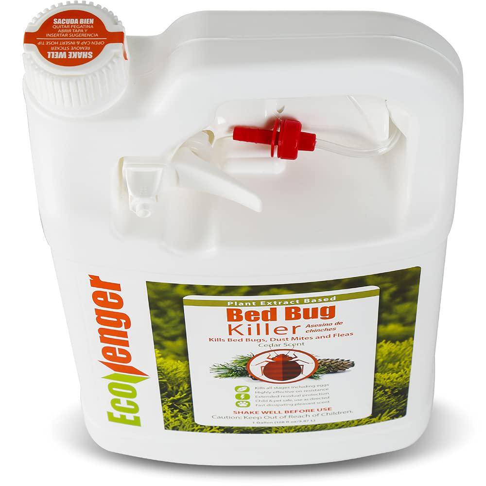 ECOVENGER EB1RM5001G Bed Bug Killer by EcoRaider 1GL W trigger −100% Efficacy Kills All Stages Eggs, Plant-Based, Child Pet-Safe1