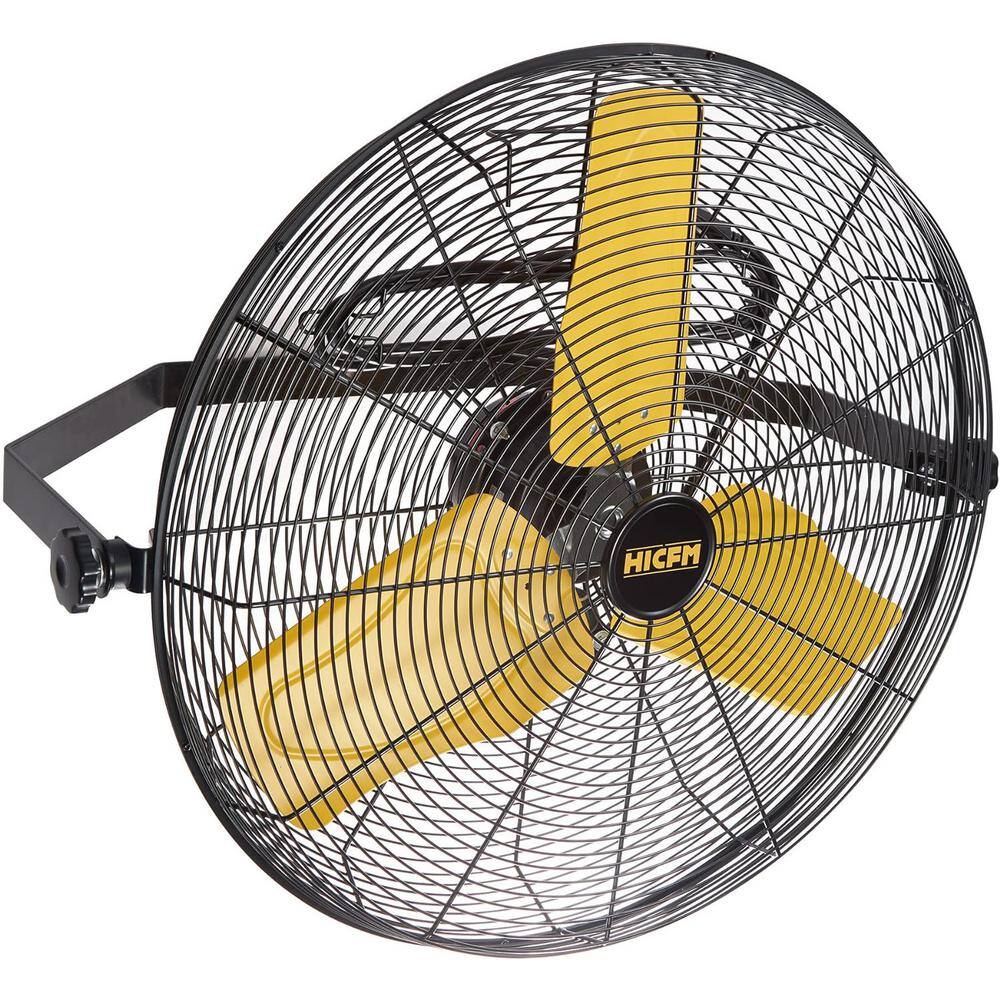 Edendirect ABC-W24 24 in. 2 Speeds Wall Fan in Yellow with TEAO Enclosure Motor, Permanent Lubricated Ball Bearing, 180-Degree Tilting Edendirect ABC-W24 24 in. 2 Speeds Wall Fan in Yellow with TEAO Enclosure Motor, Permanent Lubricated Ball Bearing, 180-Degree Tilting