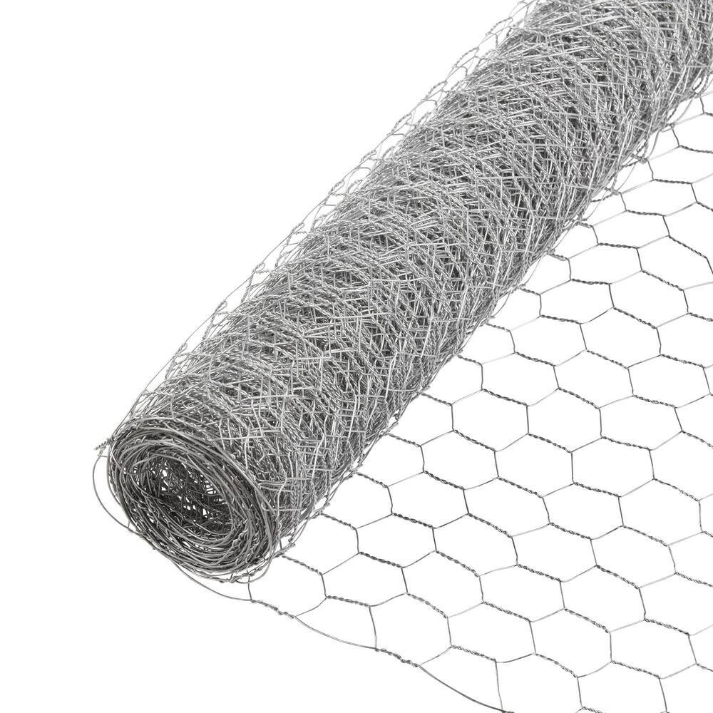 Everbilt 308431EB 1 in. Mesh x 4 ft. x 50 ft. 20-Gauge Galvanized Steel Poultry Netting Everbilt 308431EB 1 in. Mesh x 4 ft. x 50 ft. 20-Gauge Galvanized Steel Poultry Netting