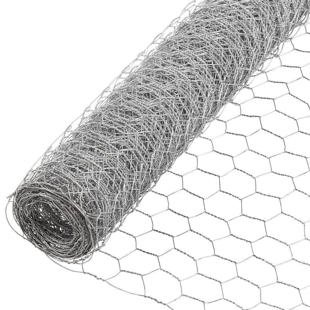 Everbilt 308432EB 1 in. Mesh x 4 ft. x 150 ft. 20-Gauge Galvanized Steel Poultry Netting Everbilt 308432EB 1 in. Mesh x 4 ft. x 150 ft. 20-Gauge Galvanized Steel Poultry Netting