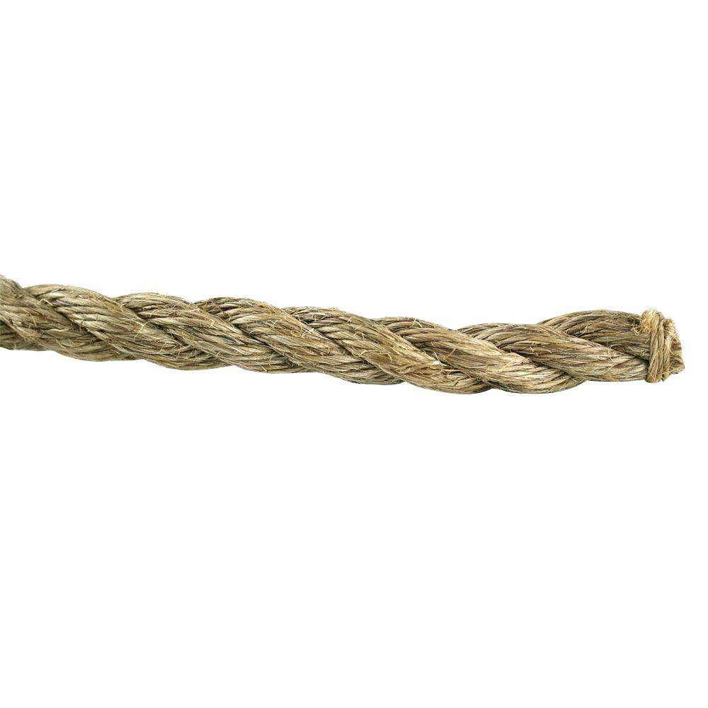 Everbilt 70280 5 8 in. x 200 ft. Natural Twisted Manila Rope Everbilt 70280 5/8 in. x 200 ft. Natural Twisted Manila Rope
