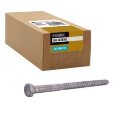 Everbilt 803920 3/8 in. x 6 in. Hex Galvanized Lag Screw (25-Pack)