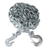 Everbilt 811032 3/8 in. x 14 ft. Grade 43 Zinc Steel Logging Chain with Hooks
