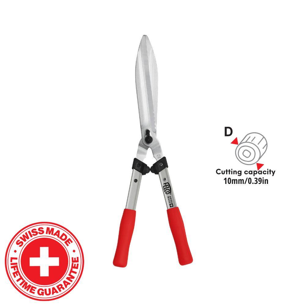FELCO F250-57 22.5 in. Hedge Shears, 10 in. High Carbon Steel Blade with Anti-Rust Coating, I-Beam Handles FELCO F250-57 22.5 in. Hedge Shears, 10 in. High Carbon Steel Blade with Anti-Rust Coating, I-Beam Handles