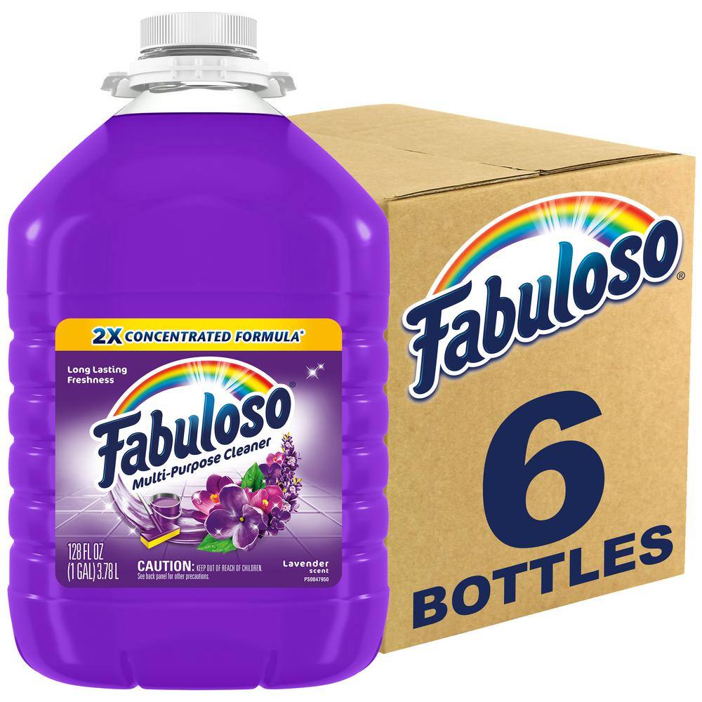 Fabuloso 128 oz. Fabuloso Lavender 2x Concentrated Multi Purpose Cleaner (6 pack) Fabuloso 128 oz. Fabuloso Lavender 2x Concentrated Multi Purpose Cleaner (6 pack)