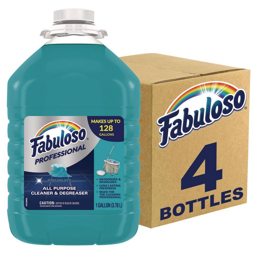 Fabuloso CPC05252 1 Gal. Ocean Cool Scent All-Purpose Cleaner, Bottle (4-Pack) Fabuloso CPC05252 1 Gal. Ocean Cool Scent All-Purpose Cleaner, Bottle (4-Pack)