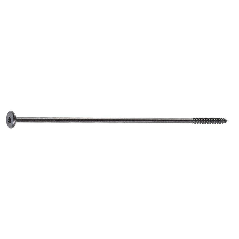 FastenMaster FMHLGM010-50 #9 x 10 in. HeadLOK Black 6-Lobe Drive Flat Head Structural Wood Screw (50-Pack)1