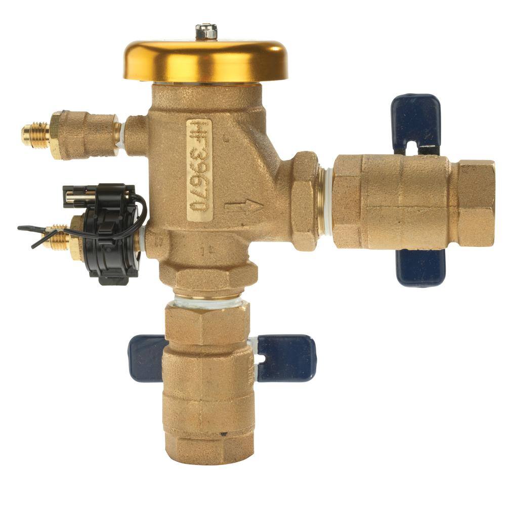 Febco 765DBV-FZ 3 4 IN Bronze Pressure Vacuum Breaker Backflow Preventer with Quarter Turn Shutoffs and Tee Handles, Freeze Sensor2