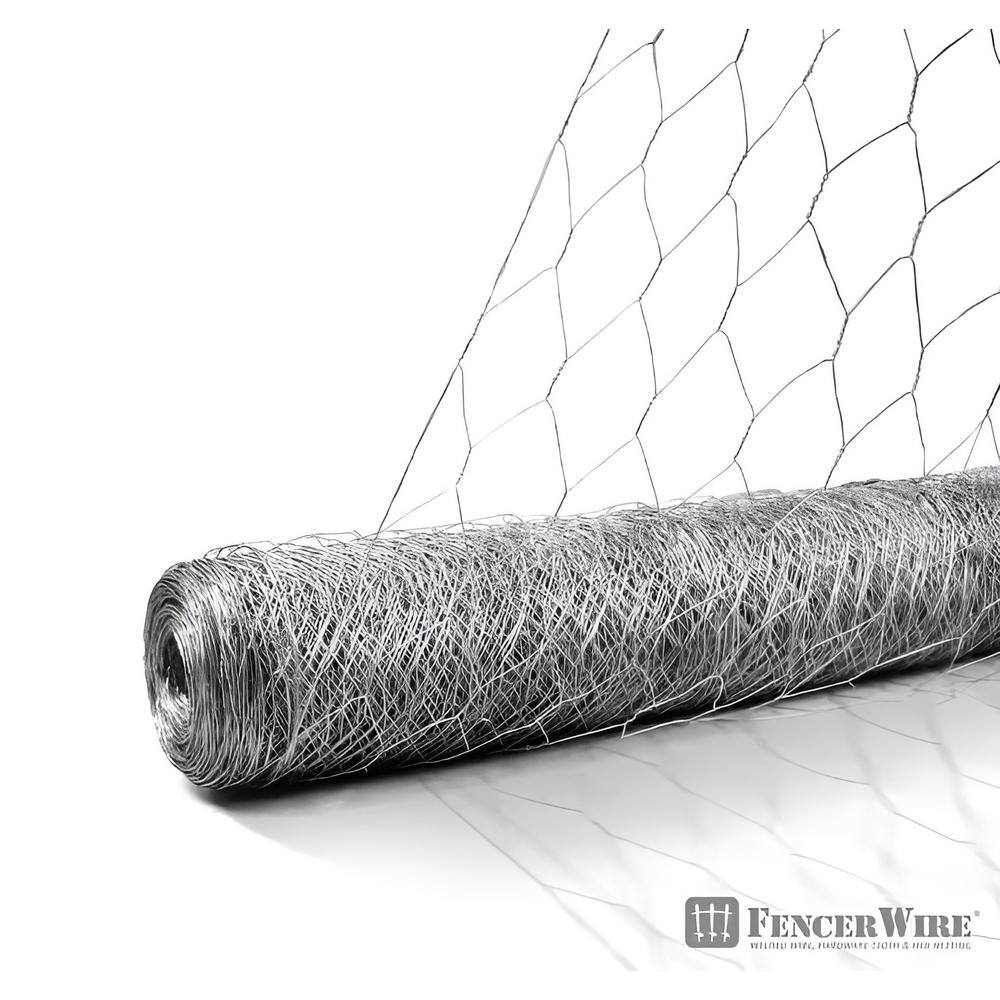 Fencer Wire NB20-5X150M2 5 ft. x 150 ft. 20-Gauge Poultry Netting with 2 in. Mesh Fencer Wire NB20-5X150M2 5 ft. x 150 ft. 20-Gauge Poultry Netting with 2 in. Mesh