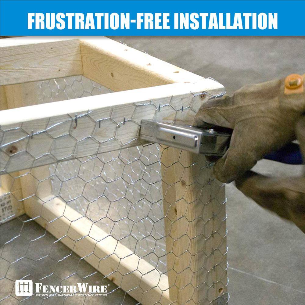 Fencer Wire NB20-6X50M1 6 ft. x 50 ft. 20-Gauge Poultry Netting with 1 in. Mesh3