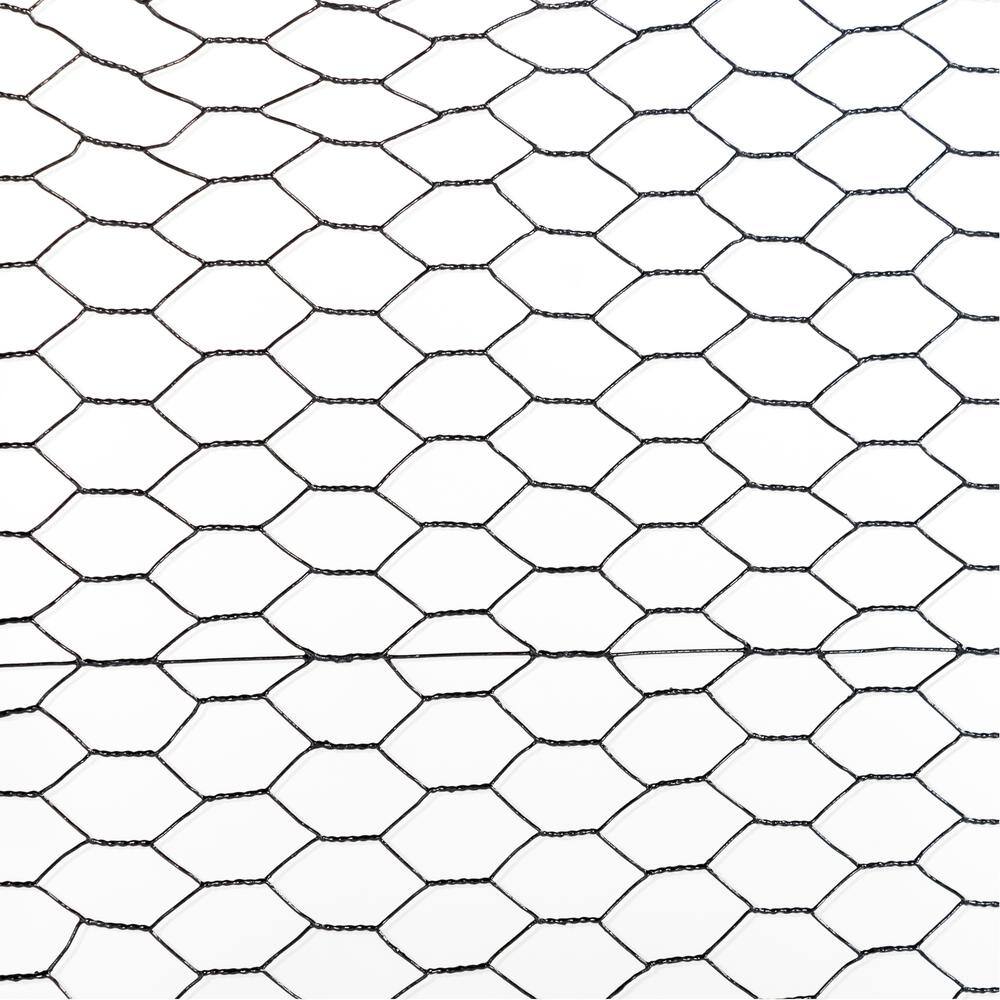 Fencer Wire NV20-B6X150M1 6 ft. x 150 ft. 20-Gauge Black PVC Coated Poultry Netting with 1 in. Mesh2