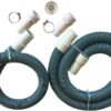 FibroPool Professional Pool Filter Hose Replacement Kit – 1.5" 3 Foot and 6 Foot Hoses with Reinforced Cuffs, Adapters, Clamps & PTFE Tape – Durable, Leak-Resistant, Universal Compatibility