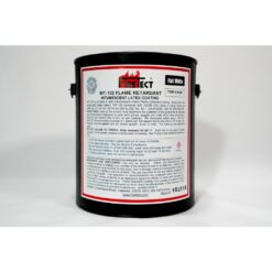 Firetect WT-102 1 gal. White Flat Latex Intumescent Fireproofing Flame Retardant Paint Coating for Wood