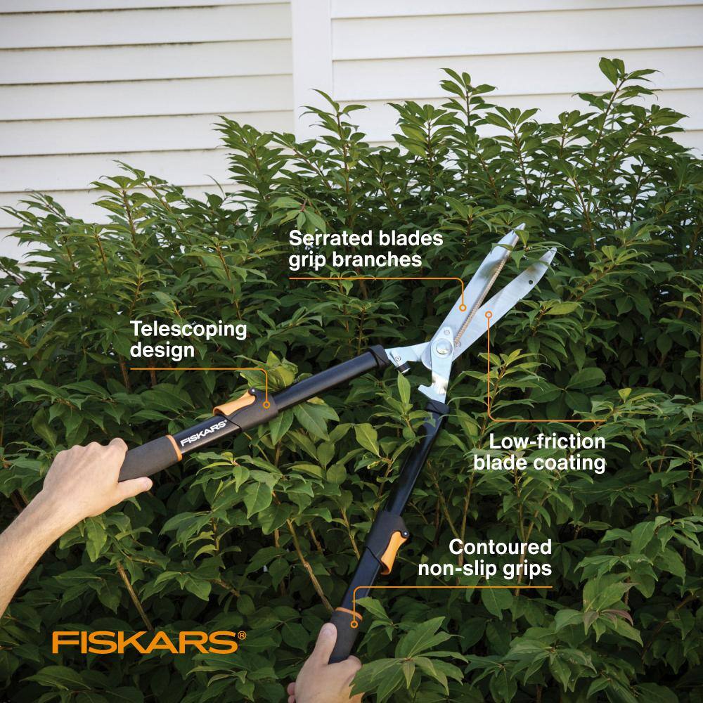 Fiskars 1067031 2-Piece Set with 5.5 in. Bypass Pruner and 9 in. Telescoping Hedge Shears1