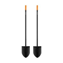 Fiskars 1077390 57 in. Carbon Steel Handle Digging Shovel (2-Pack)