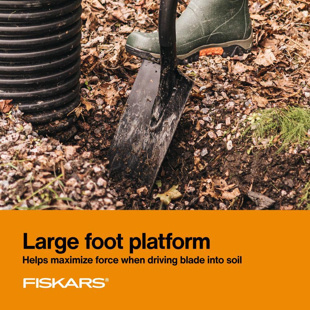 Fiskars 1077390 57 in. Carbon Steel Handle Digging Shovel (2-Pack)1