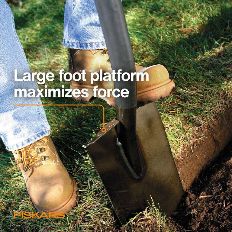 Fiskars 1077390 57 in. Carbon Steel Handle Digging Shovel (2-Pack)56