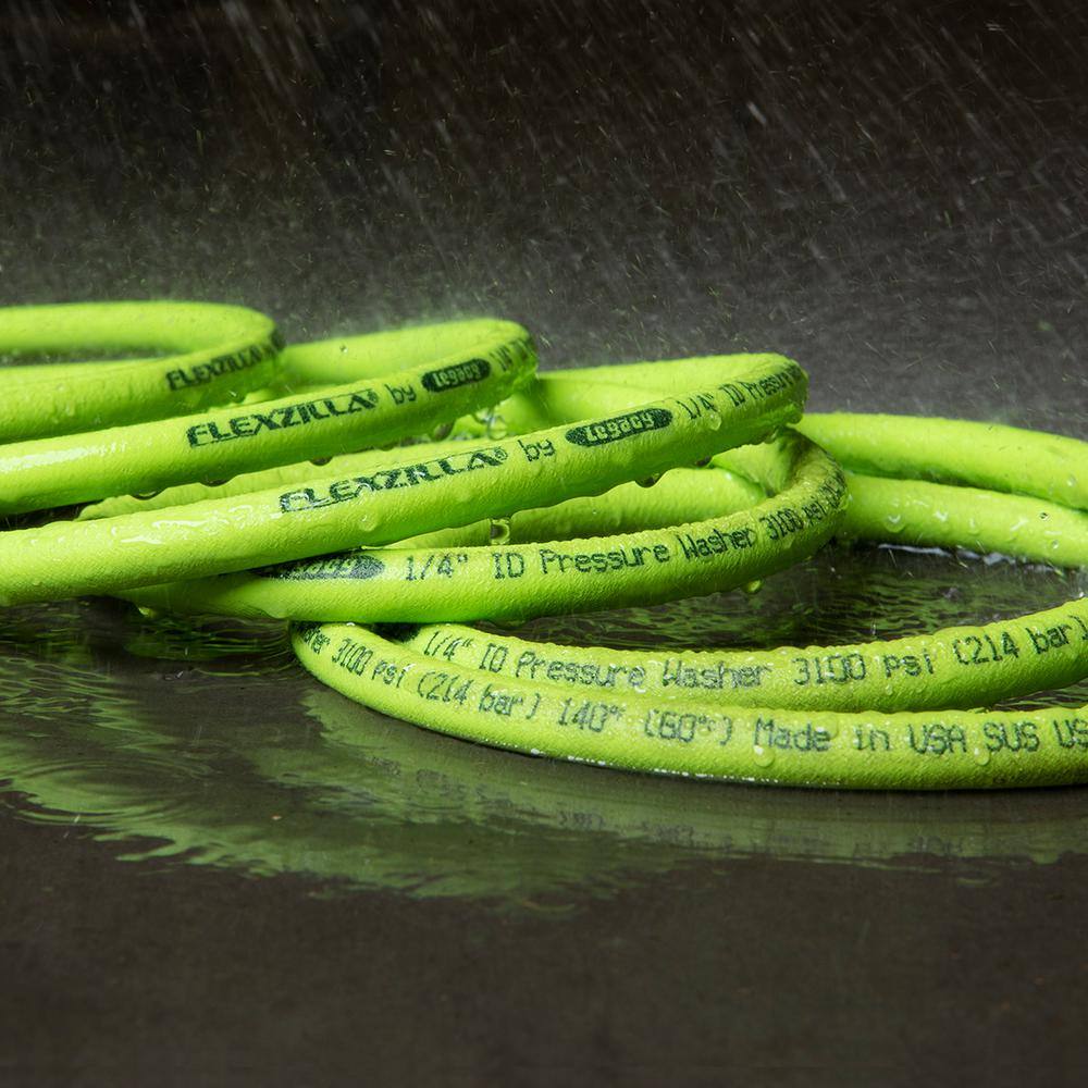Flexzilla HFZPW3550M 5 16 in. x 50 ft. 3100 PSI Pressure Washer Hose with M22 Fittings1