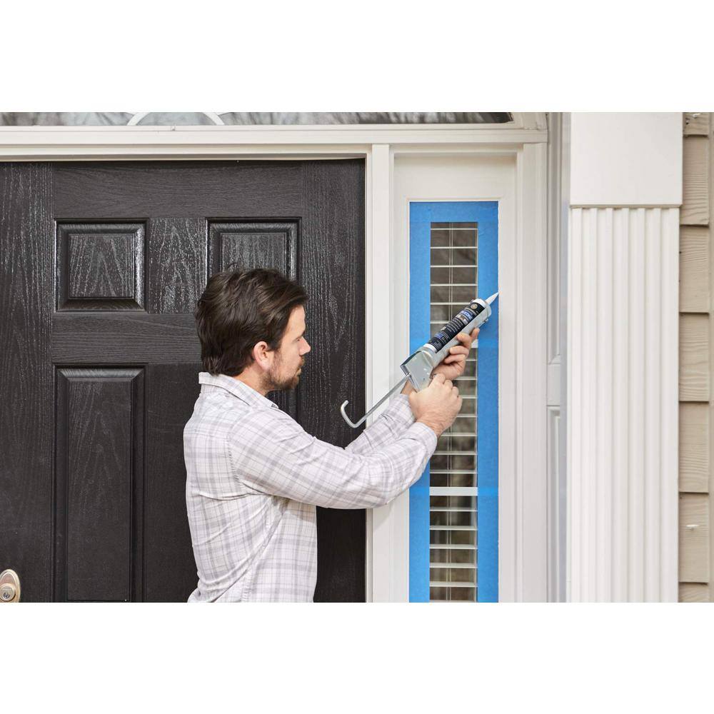 GE 2814815 Supreme Silicone Caulk 2.8 oz. Window and Door Sealant Clear (12-pack)9