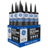 GE 2821634 Supreme 10.1 oz. Black Silicone Window and Door Caulk (12-Case)