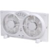 GENESIS A1WINDOWFAN Twin Window Fan with 9 in. Blades Adjustable Thermostat and Max Cool Technology ETL Certified