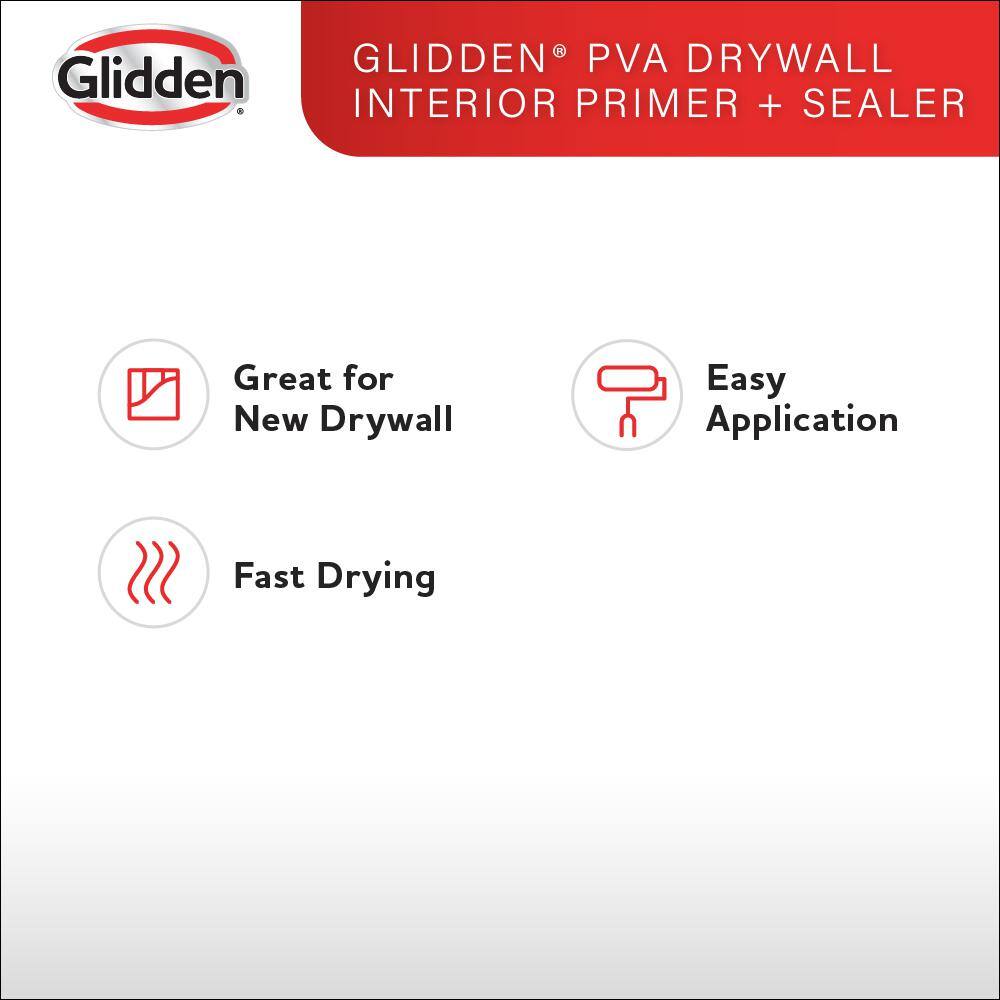 Glidden PVA GPD-0000-05 5 gal. Drywall Interior Primer8