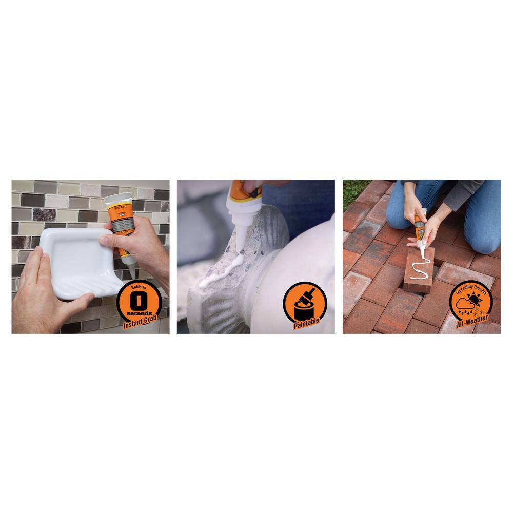 Gorilla 108724 7 oz. Heavy Duty Construction Adhesive Tube (6-Pack)6