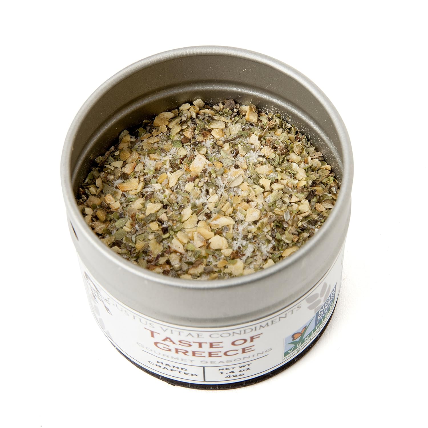 Gourmet World Flavors Seasoning Collection Non GMO Verified 6 Magnetic Tins Spice Blends Crafted in Small Batches by Gustus Vitae #684
