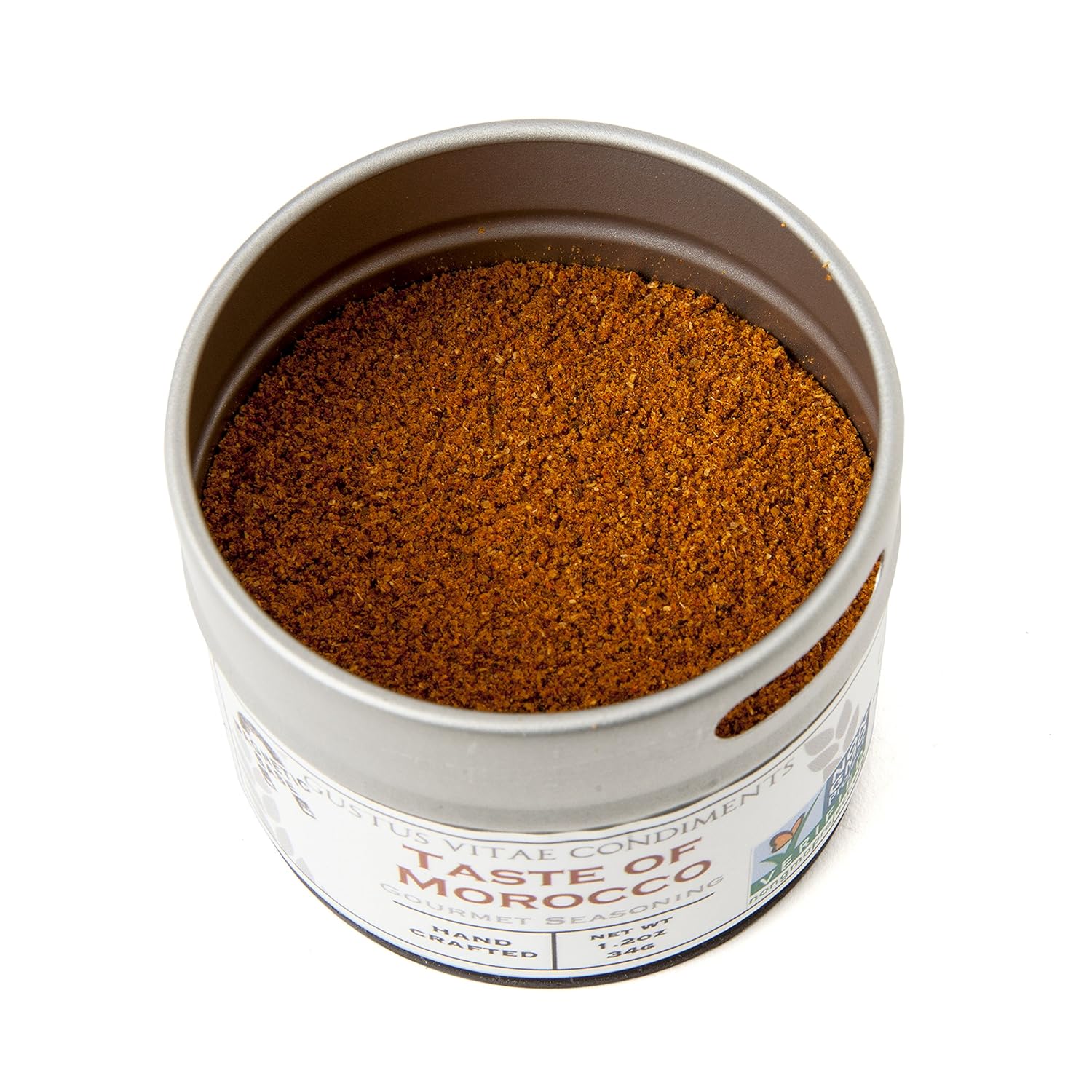 Gourmet World Flavors Seasoning Collection Non GMO Verified 6 Magnetic Tins Spice Blends Crafted in Small Batches by Gustus Vitae #687