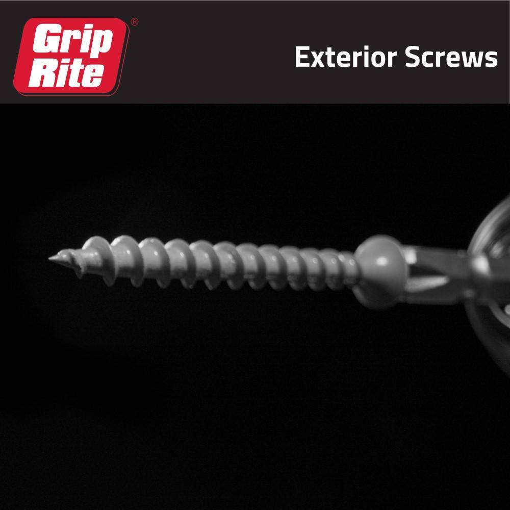 Grip-Rite PTN325B #9 x 3 in. #2 Phillips Bugle Head Coarse Thread Coated Exterior Wood Deck Screws 25 lb. Box7