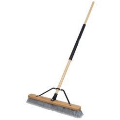 HARPER 24 in. Indoor Hardwood/Steel Handle Push Broom for Pet Hair, Sand, Saw Dust and Wood Shavings