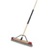 HARPER 24 in. Premium Indoor Hardwood/Steel Handle Push Broom for Sand, Saw Dust, Wood Shavings and Pet Hair